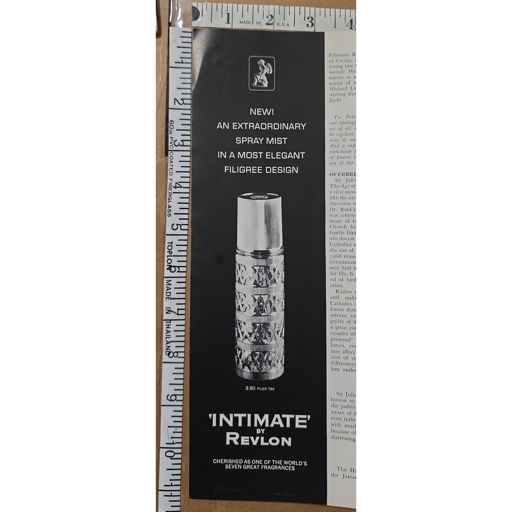 Revlon Intimate Spray Mist Elegant Filigree print ad